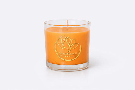 "Orange Bloom" 200ml. - Świeca sojowa o zapachu pomarańczy (czas palenia ok. 35h) - W Zmysłach