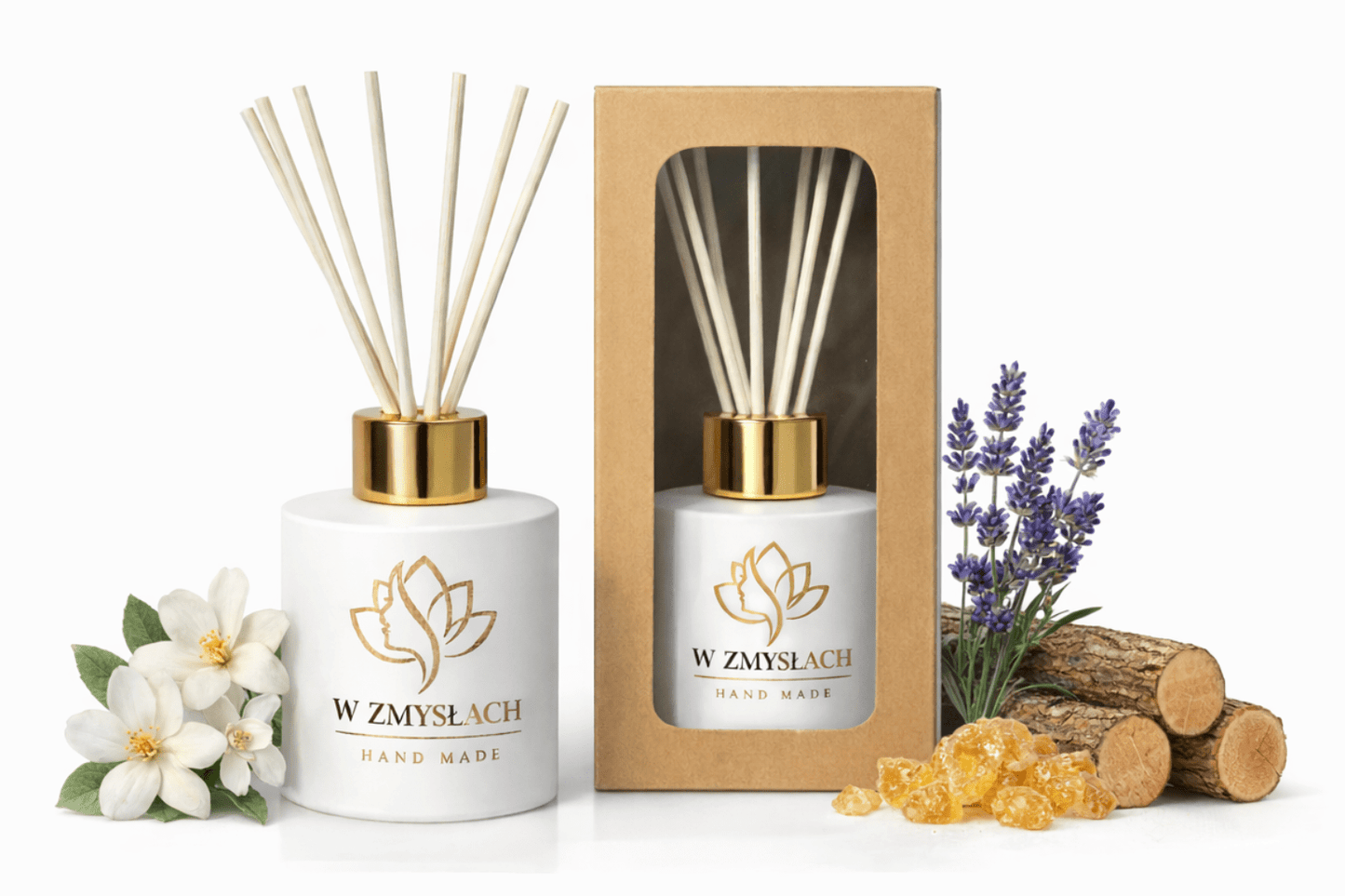 "Herbal & Herbs" 100ml - Dyfuzor zapachowy, patyczkowy. Herbata, lawenda. - W Zmysłach