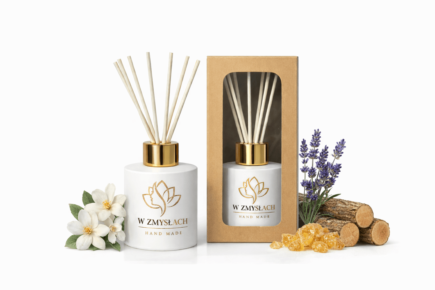 "Herbal & Herbs" 100ml - Dyfuzor zapachowy, patyczkowy. Herbata, lawenda. - W Zmysłach