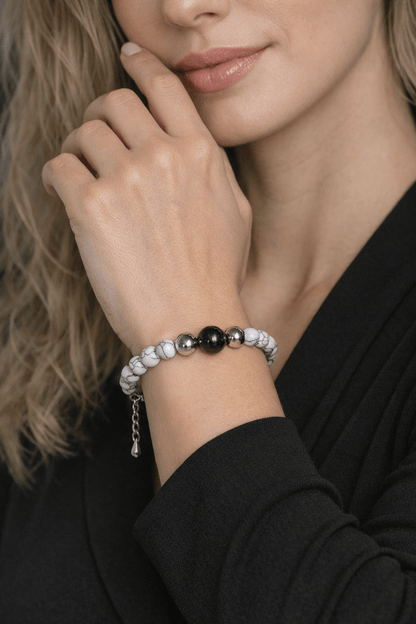 Howlite Ombre - Bransoletka Damska - W Zmysłach