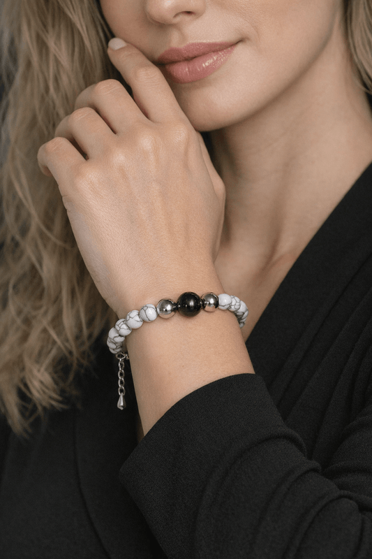 Howlite Ombre - Bransoletka Damska - W Zmysłach