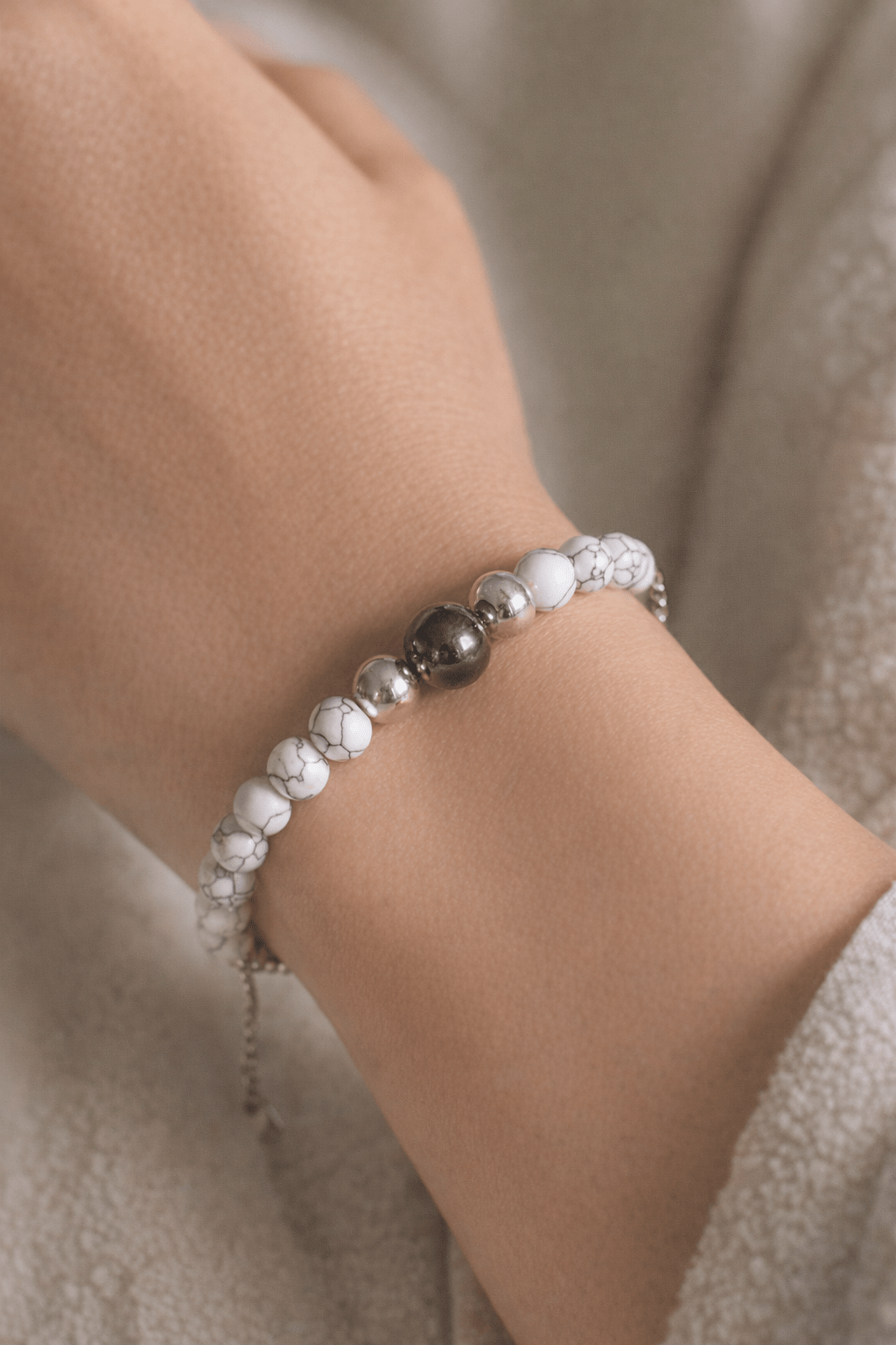 Howlite Ombre - Bransoletka Damska - W Zmysłach