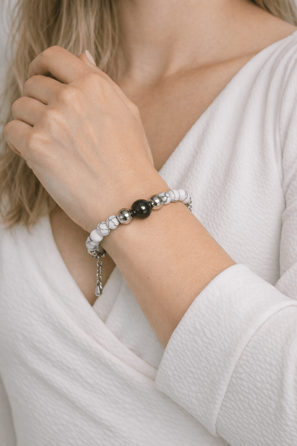 Howlite Ombre - Bransoletka Damska - W Zmysłach