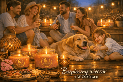 "Kleszczowa Tarcza" 330ml / ok. 50h palenia - Geranium, mięta pieprzowa - W Zmysłach