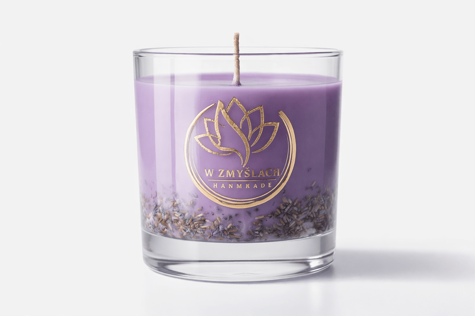 "Lavender Whisper" 200mg - Świeca sojowa o zapachu lawendy (czas palenia ok. 35h - W Zmysłach
