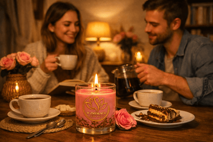 "Maison Rose" 200ml - Świeca sojowa o zapachu róży (ok. 35h palenia) - W Zmysłach