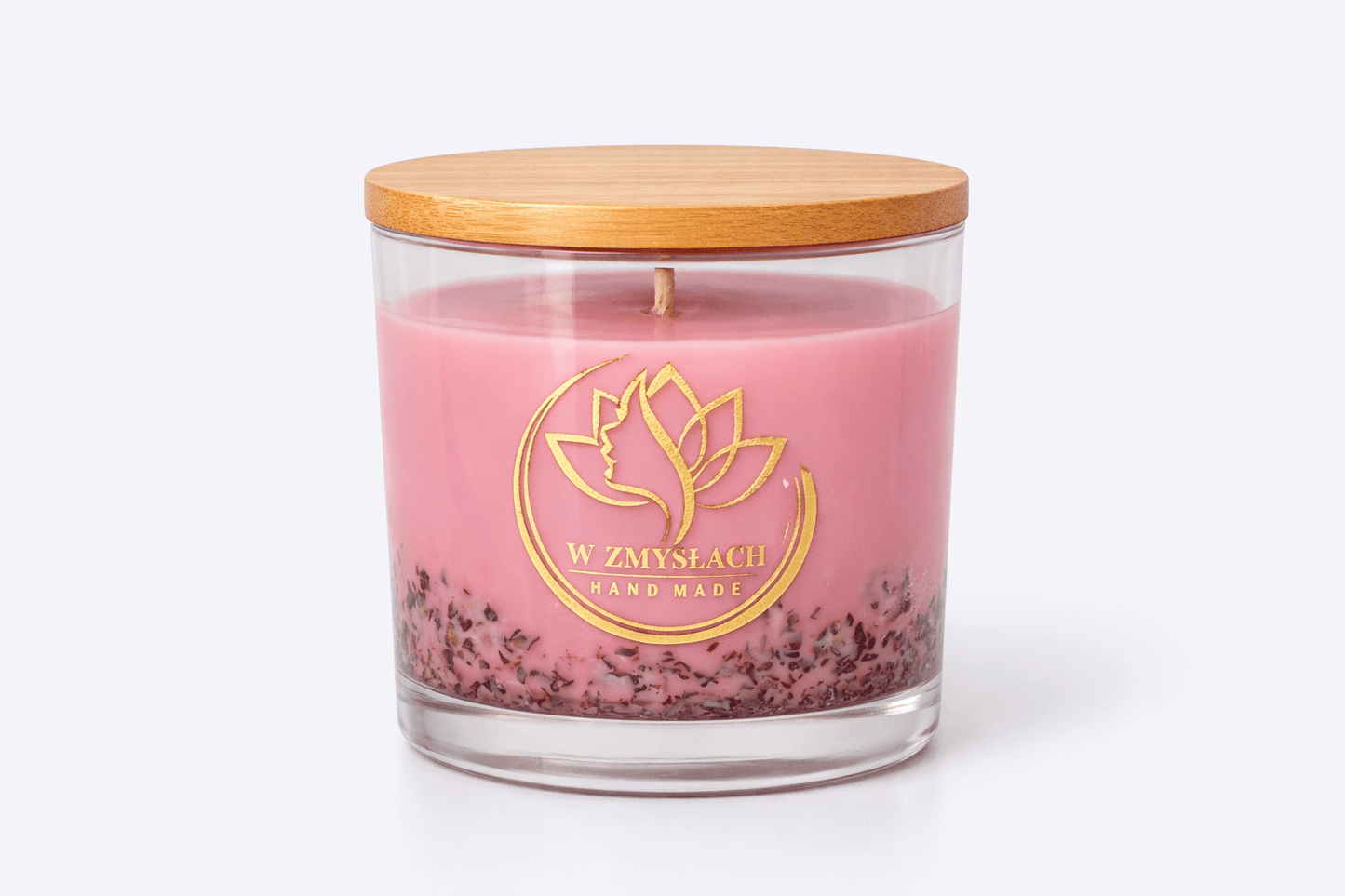 "Maison Rose" 200ml - Świeca sojowa o zapachu róży (ok. 35h palenia) - W Zmysłach