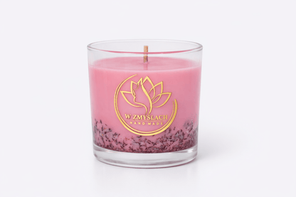 "Maison Rose" 200ml - Świeca sojowa o zapachu róży (ok. 35h palenia) - W Zmysłach