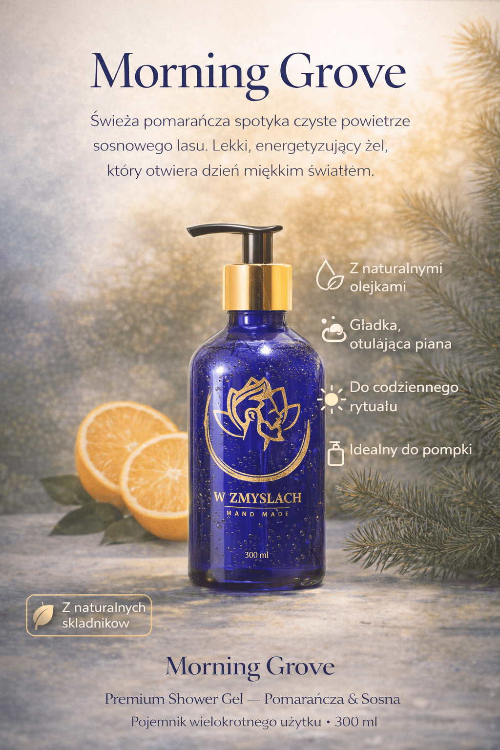 Morning Grove - Żel pod prysznic dla mężczyzn - W Zmysłach