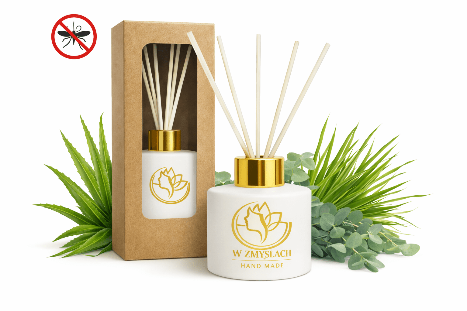 Mosquito Spirit 100 ml - dyfuzor patyczkowy przeciwko komarom, naturalny - W Zmysłach