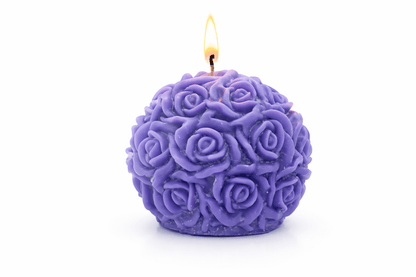 "Noir Bloom" 270g - Świeca sojowa z męskim Vibem. Róża, Paczula, Cedr. - W Zmysłach