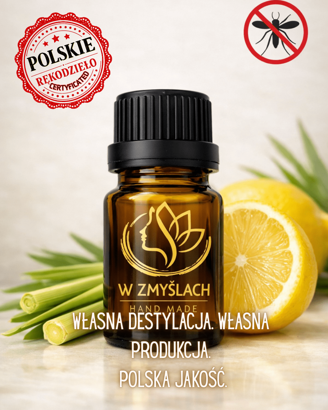 Olejek Citronellowy 10 ml - Naturalna Tarcza Świeżości i Ochrony - W Zmysłach
