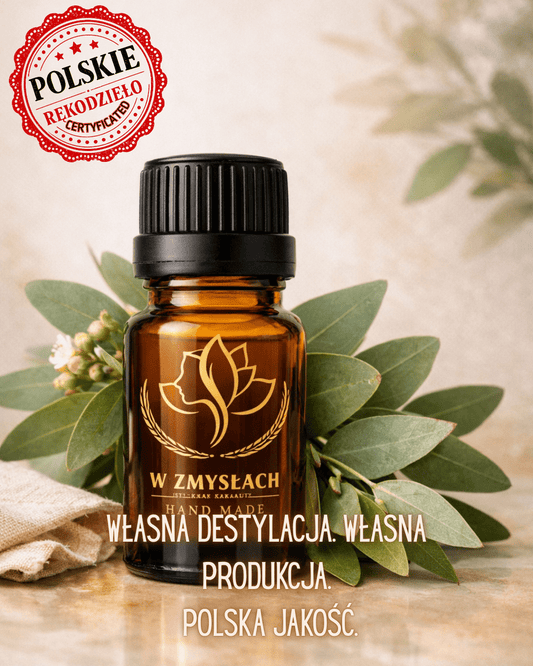 Olejek eteryczny Eukaliptusowy 10 ml 100% naturalny ręcznie destylowany - W Zmysłach