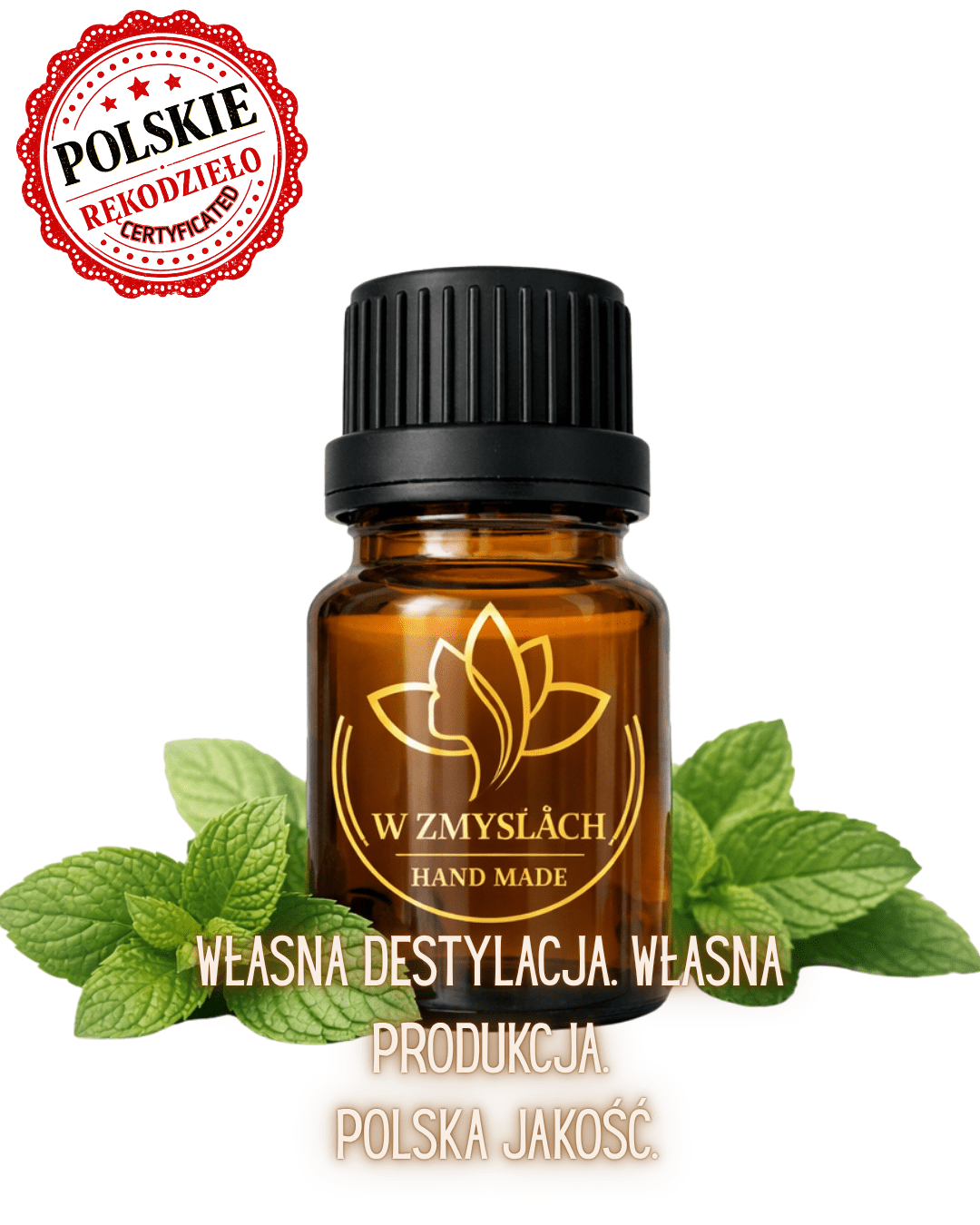 Olejek eteryczny mięta pieprzowa 10 ml 100% naturalny ręcznie destylowany - W Zmysłach