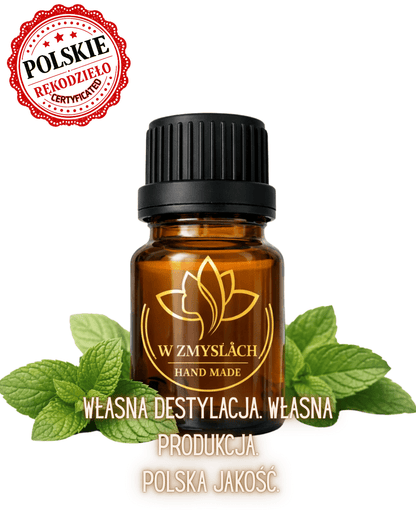 Olejek eteryczny mięta pieprzowa 10 ml 100% naturalny ręcznie destylowany - W Zmysłach