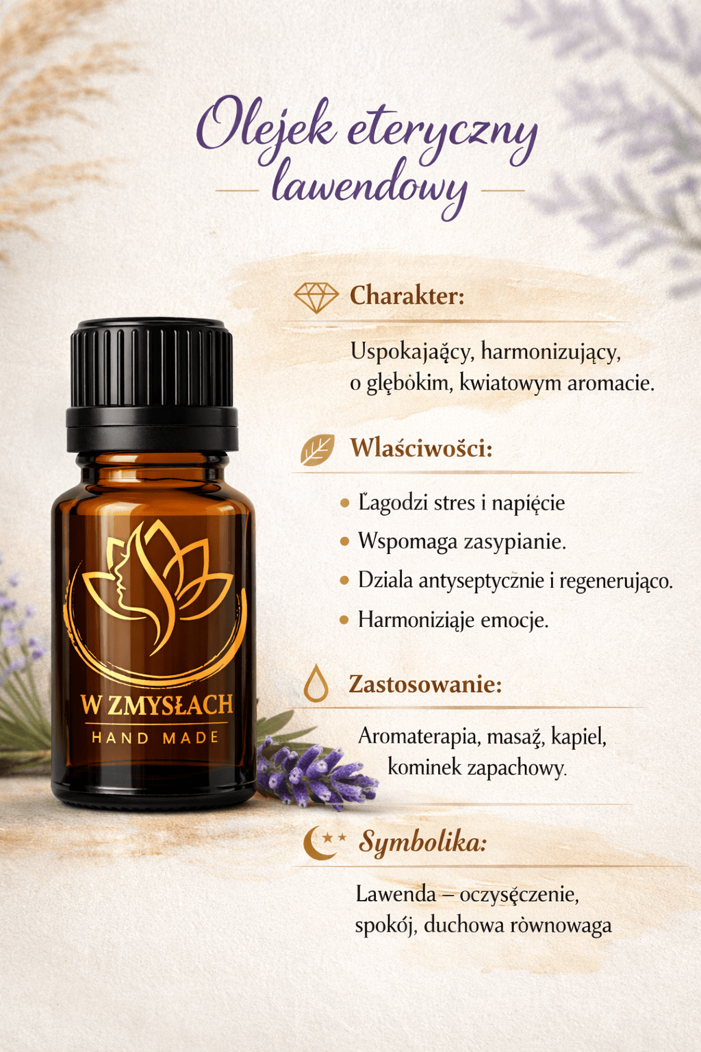 Olejek lawendowy - 100% naturalny, ekologiczny, destylowany własnoręcznie. - W Zmysłach