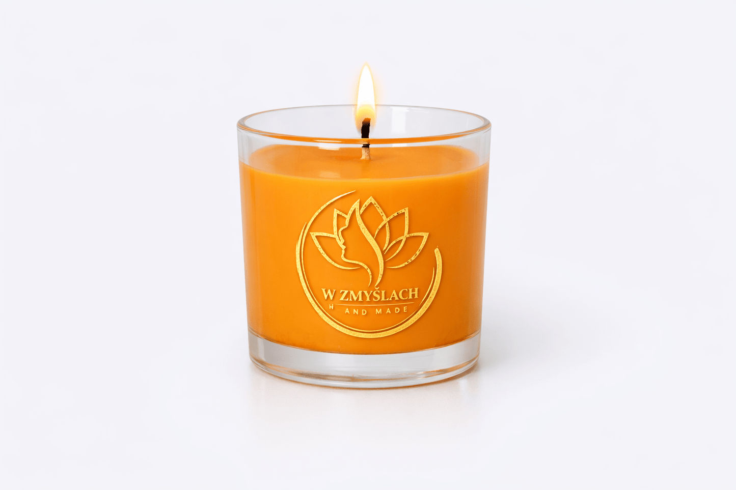 "Orange Bloom" 300 ml - Świeca sojowa o zapachu pomarańczy z nutą wanilii (czas palenia ok. 45h) - W Zmysłach