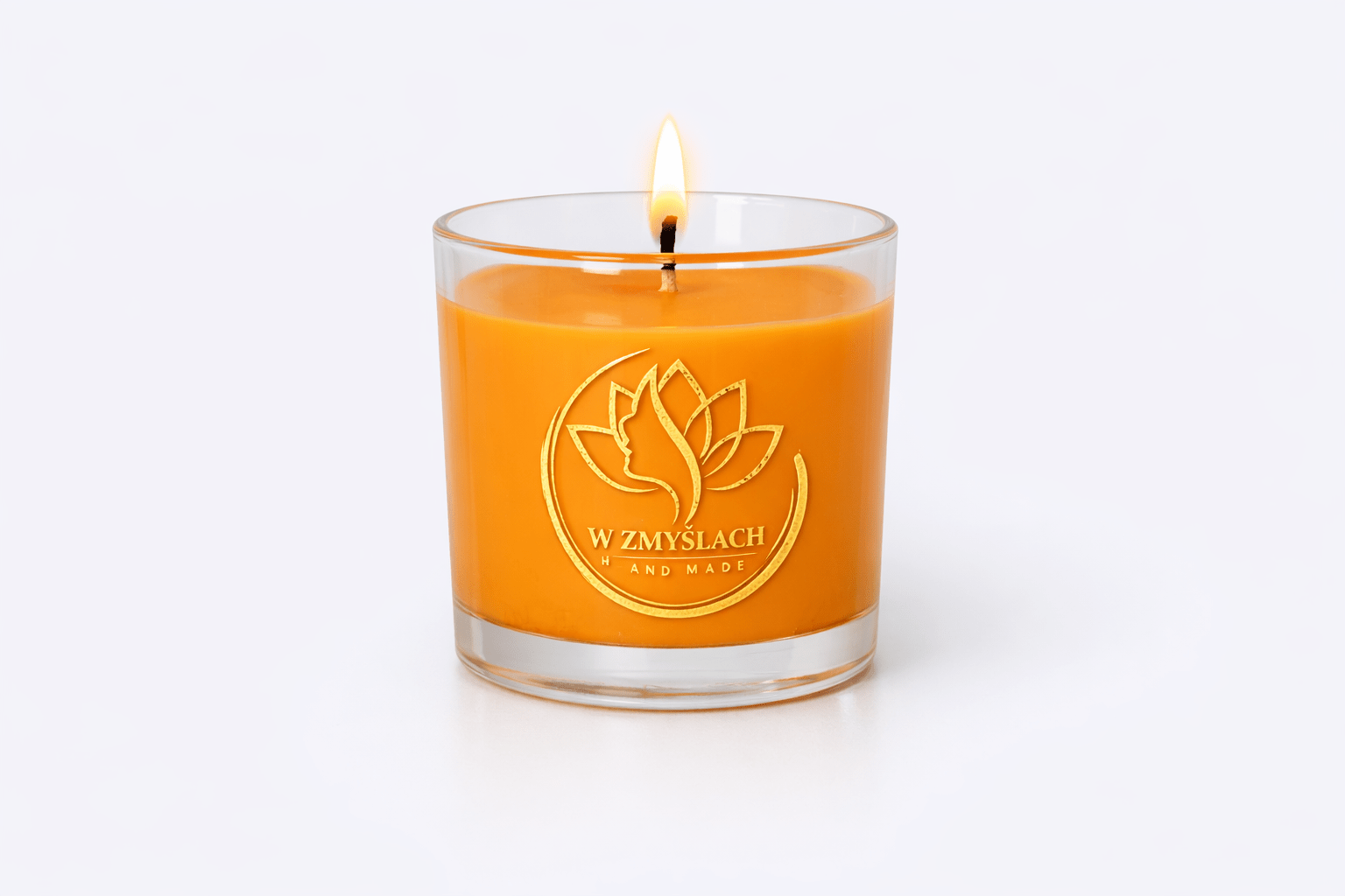 "Orange Bloom" 300 ml - Świeca sojowa o zapachu pomarańczy z nutą wanilii (czas palenia ok. 45h) - W Zmysłach
