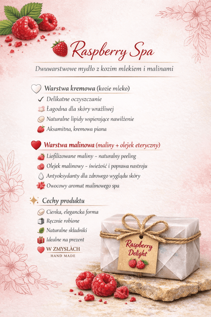 Raspberry Spa - mydełko malinowe - W Zmysłach