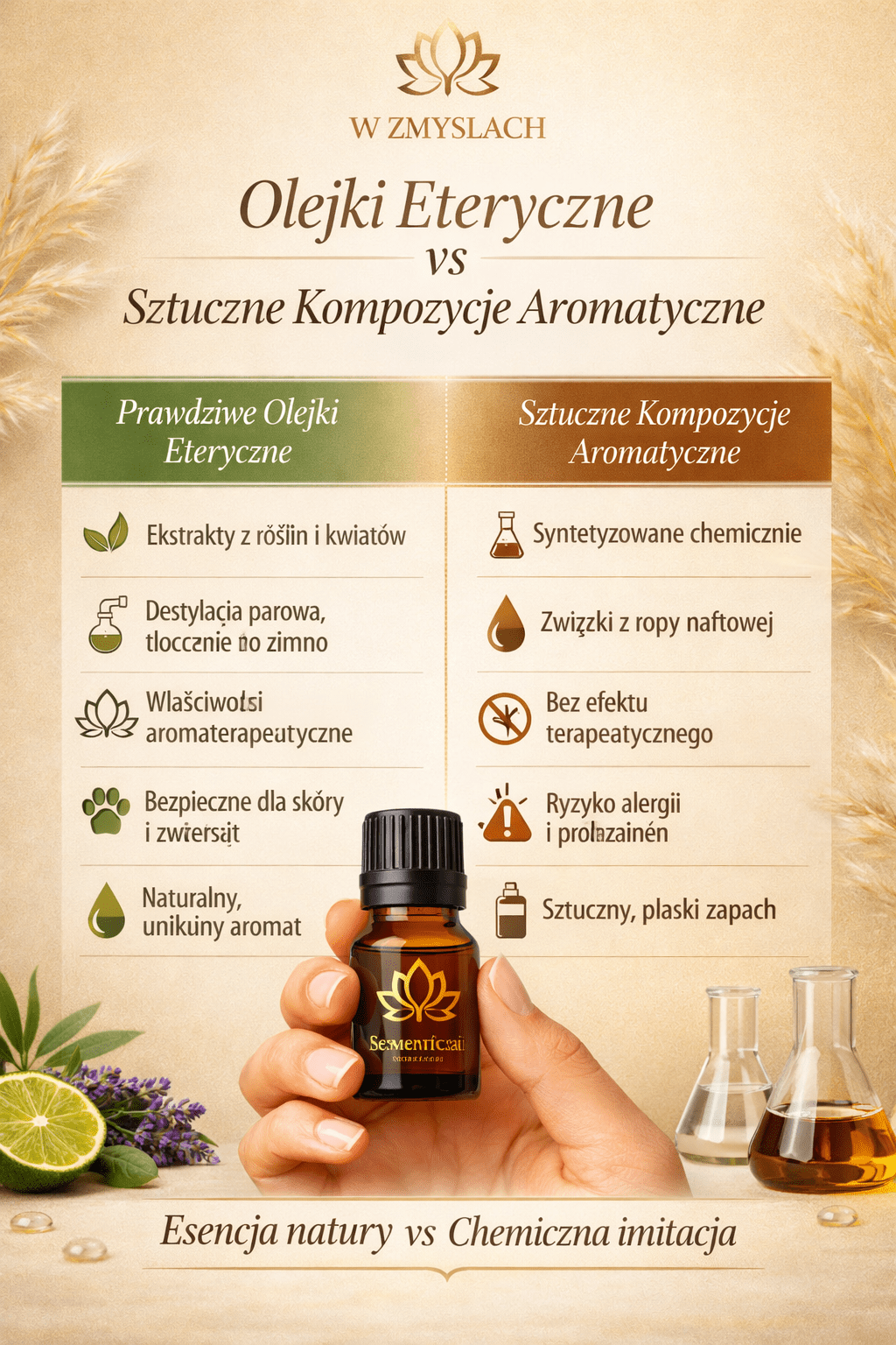 "Relaks w kroplach" 10ml - Leśno cytrusowy olejek eteryczny ukojenia emocji - W Zmysłach
