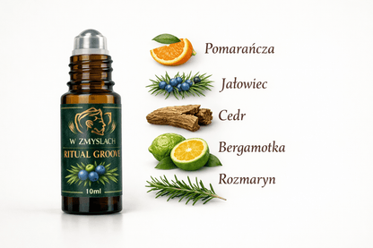 RITUAL GROOVE MEN 10ml Perfume Oil 70% Ekologiczny, świeży, czysty, męski. - W Zmysłach