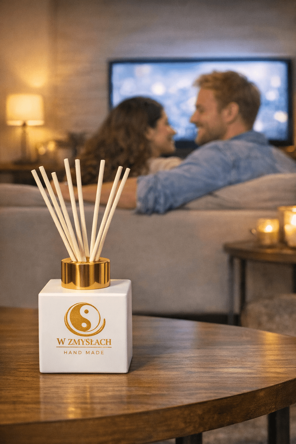 SKIN & WOOD – Dyfuzor zapachowy, patyczkowy - Unisex Signature zapach uniwersalny - W Zmysłach