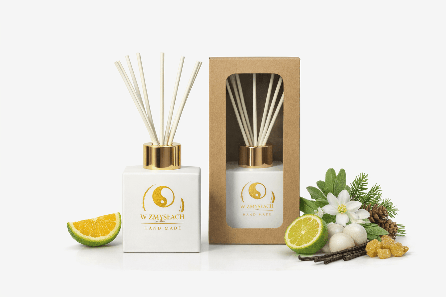 SKIN & WOOD – Dyfuzor zapachowy, patyczkowy - Unisex Signature zapach uniwersalny - W Zmysłach