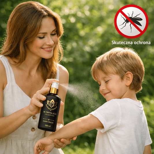 Spray na komary 100 ml - ekologiczny, tylko z naturalnych olejków eterycznych - W Zmysłach