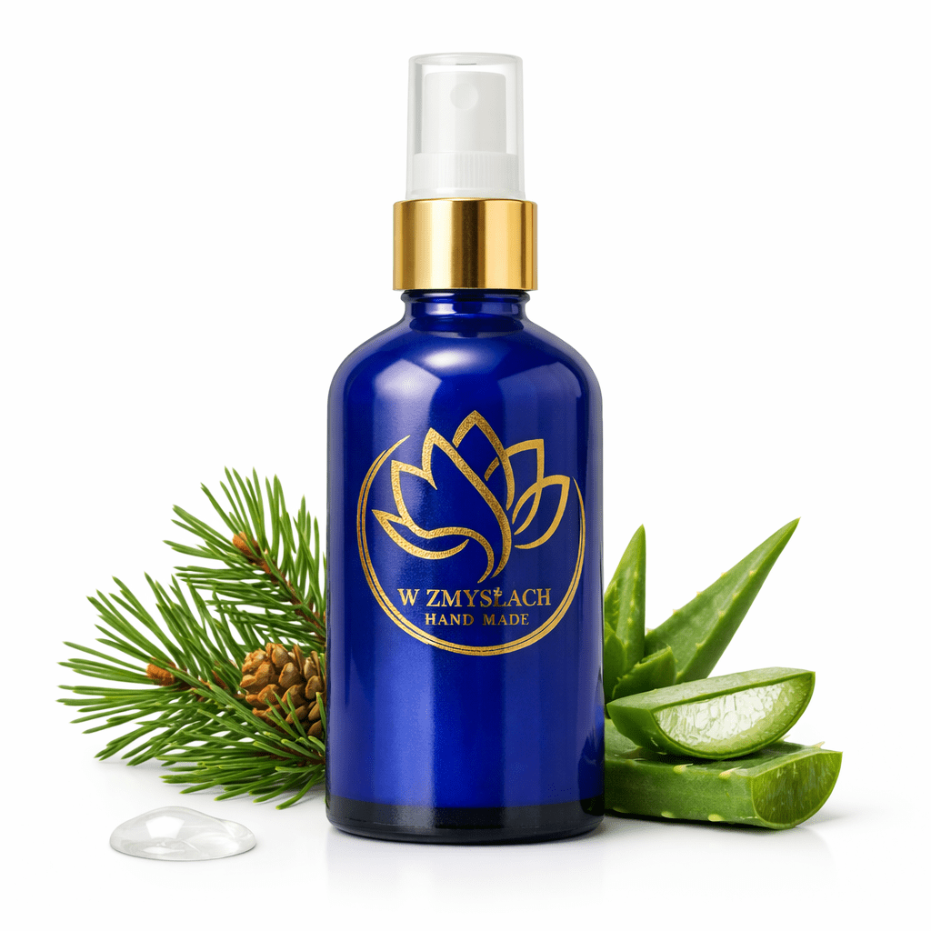 "Tonizujący hydrolat sosnowy"100ml - Ręcznie robiony, ekologiczny, bezpieczny - W Zmysłach