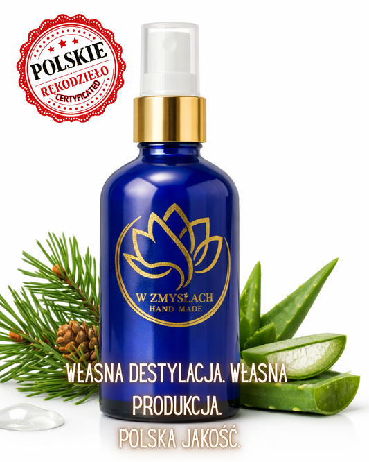 "Tonizujący hydrolat sosnowy"100ml - Ręcznie robiony, ekologiczny, bezpieczny - W Zmysłach