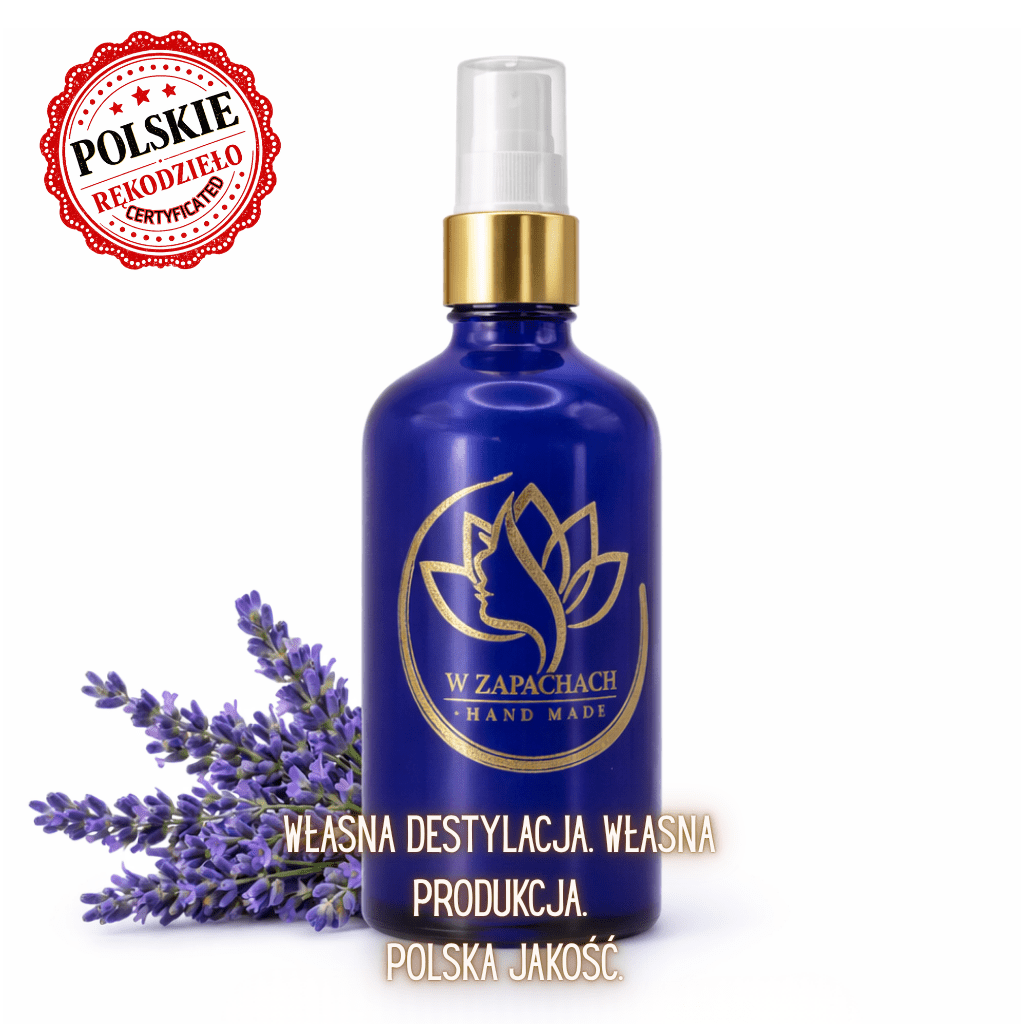 Tonizujący hydrolat z lawendy 100 ml, naturalny, ekologiczny, hand-made - W Zmysłach