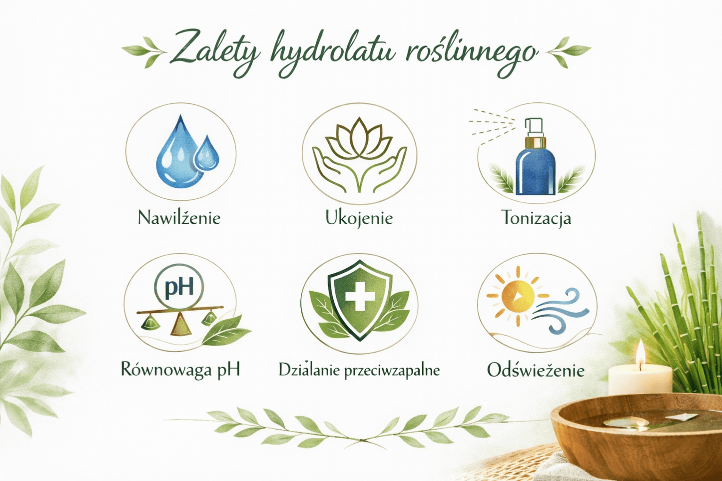 Tonizujący hydrolat ze skrzypu polnego100ml - z własnej desylacji,ekologiczny - W Zmysłach
