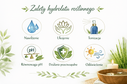 Tonizujący hydrolat ze skrzypu polnego100ml - z własnej desylacji,ekologiczny - W Zmysłach