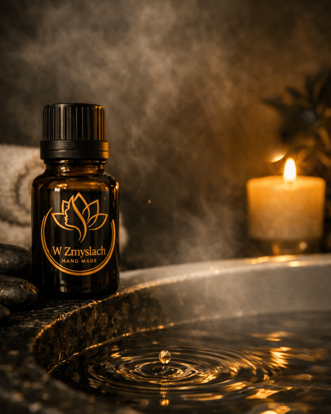"Ulga w kroplach" 10ml - naturalna mieszanka olejków eterycznych na ból głowy - W Zmysłach